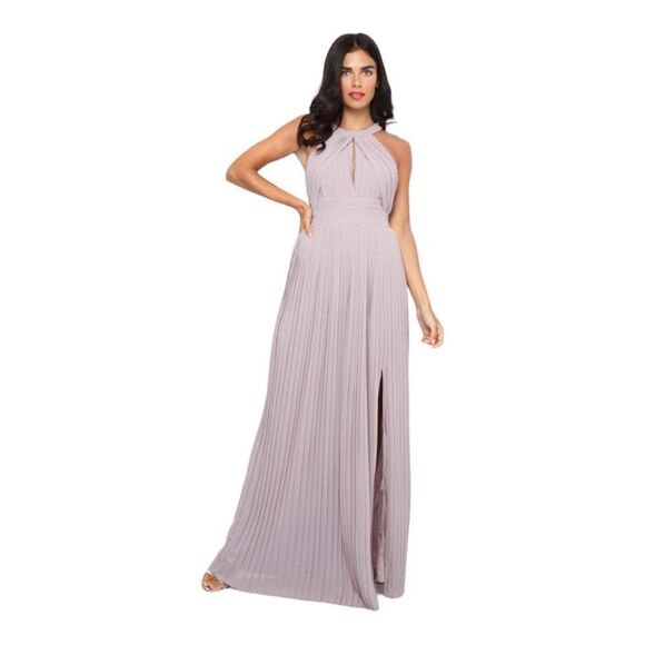 TFNC Prague Maxi Dress Light Grey‎ Size Small UK 8 - Picture 1 of 12